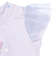 [ベビー]半袖Tシャツ　チュール袖　立体モチーフ　パープル