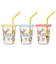 [230ml]ストロー付タンブラー 3個 ミッキーフレンズ風船