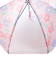 [35・40cm]フチまる傘　おはな　ピンク