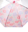 [35・40cm]フチまる傘　おはな　ピンク