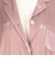 [授乳仕様]ママとお腹の赤ちゃんにやさしいパジャマ　長袖　リボン　ピンク