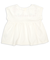 [ベビー]半袖　Tシャツ　胸切替　ひんやり素材 オフホワイト