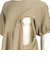 [授乳口付き]バックリボンワンピース　ベージュ