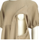[授乳口付き]バックリボンワンピース　ベージュ