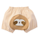 ふっくらパンツ　おしりアニマル　ナマケモノ　ベージュ