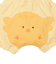 ふっくらパンツ　おしりアニマル　ひよこ　イエロー