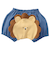 ふっくらパンツ　おしりアニマル　ライオン　ブルー