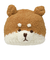 [40～42・42～44・44～46・46～48・48～50cm]ニット帽　アニマルモコモコ　柴犬