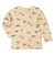 [キッズ]長袖　Tシャツ　総柄　ベージュ