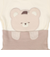 [乳児]はじめての　長袖パジャマ　かぶり　なりきり　くま　オフホワイト
