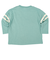 [ベビー]長袖Ｔシャツ　さがら刺しゅう　ミッキー　グリーン