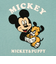 [ベビー]長袖Ｔシャツ　さがら刺しゅう　ミッキー　グリーン