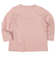 [ベビー]いつものＴシャツ　長袖　天竺素材　ピンク