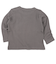 [ベビー]いつものＴシャツ　長袖　ワッフル素材　チャコールグレー