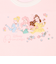 [キッズ]半袖　丸首シャツ2枚組　プリンセス　ピンク