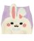 [ベビー]アンクルソックス3足組　リボン動物 パープル