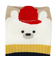 [キッズ]アンクルソックス3足組　帽子動物 ベージュ