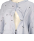 [授乳仕様]長袖パジャマ　ふんわりガーゼ　サックス