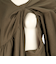 [授乳口付き]長袖ギャザーワンピース　ブラウン