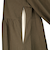 [授乳口付き]長袖ギャザーワンピース　ブラウン