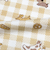 [ベビー]お着替え応援　長袖　パジャマ　かぶり　子犬 アイボリー