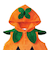 [70～90cm]ジャックランタンベスト オレンジ ハロウィン