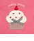 [キッズ]長袖Tシャツ　胸モチーフ　ピンク