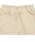 [キッズ]いつものパンツ10分丈　裏毛　レギュラー　柄　ベージュ