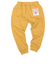 [キッズ]いつものパンツ10分丈　裏毛　ゆったりフィット　イエロー