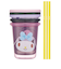 [320ml]ストロー付タンブラー3個 マイメロディクロミ