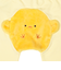 モンキーパンツ　ボアアニマル　イエロー