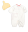 長袖ドレスオール　なりきり　帽子付　ほ乳びん