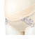 ショーツ　産後も使える仕様　シルエットキレイ花柄 アイボリー