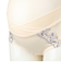 ショーツ　産後も使える仕様　シルエットキレイ花柄 アイボリー
