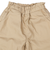 [キッズ]10分丈パンツ　ポケットレース　ベージュ