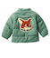 [ベビー]中綿ジャケット　モチーフ　グリーン