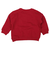 [ベビー]いつものトレーナー　裏毛素材　レッド