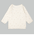[ベビー]ふわふわコットン　長袖　丸首シャツ　2枚組　月星　アイボリー