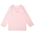 [キッズ]ふわふわコットン　長袖　丸首シャツ　2枚組　リボン　ピンク