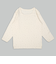 [キッズ]ふわふわコットン　長袖　丸首シャツ　2枚組　月　アイボリー