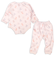[ベビー]はじめての　長袖パジャマ　ロンパース　うさぎ ピンク