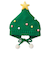 クリスマスニット帽 ツリー グリーン