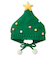 クリスマスニット帽 ツリー グリーン