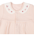 長袖ドレスオール　ふんわり　あったか　ピーチ