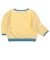[ベビー]長袖　トレーナー　ワンポイント刺しゅう　イエロー