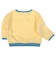 [ベビー]長袖　トレーナー　ワンポイント刺しゅう　イエロー