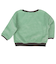 [ベビー]長袖　トレーナー　ワンポイント刺しゅう　グリーン