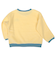 [キッズ]長袖　トレーナー　ワンポイント刺しゅう　イエロー