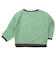 [キッズ]長袖　トレーナー　ワンポイント刺しゅう　グリーン
