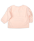 [ベビー]長袖　トレーナー　アップリケ刺しゅう　ピンク